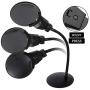 XYK 3X 4.5X Charged Magnifying Lamp, Folding Design with 2 LED Lights Magnifier, Hands Free Magnifying Glass with Light for Close Work, Reading, Workbench, Crafts, Hobbies