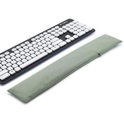 Keyboard Wrist Rest Pad, Washable Keyboard Mouse Wrist Support Pad Bean Bag for Carpal Tunnel, Office Workers, Massage Ergobeads & Cotton Fabric (Army Green)