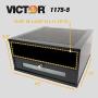 Victor Midnight Black Collection 1175-5 Wood Monitor Stand/Riser