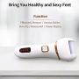 Electric Callus Remover, DIOZO Rechargeable Electronic Feet File Pedicure Foot File Foot Rasp with IPX7 Waterproof Design for Dry Cracked Dead Skin with 3 Roller Heads, 2 Speed