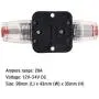 ANJOSHI Circuit Breaker 20A 20-300amp Reset Fuse Holder Inline Fuse for Car Audio and Amps Overload Protection 12V-24V DC Replace Fuses
