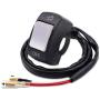 Ourbest Handlebar Switch 12V 7/8inch 22mm On Off Push Button for Bicycle Motorcycle Scooter Headlight/Fog Light/Driving Lamp Toggle Switch Grey