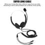 3.5mm Cell Phone Headset,Corded Noise Canceling Call Center Headset,Telephone Headphones with Microphone for Telephone Counseling Service (Optional Dual 3.5 mm)