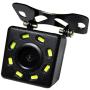 12V CMOS Car Vehicle Reverse Rear View Reversing Camera Backup Backing Replacement Night Vision IP68 Waterproof Parking Cameras Cam for Car, Trucks, SUV, Van,RV,Jeep with 8 LED Lights