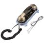 Socobeta Telephone Antique Retro Wall Mounted Telephone Corded Phone Landline Fashion Telephone for Home Hotel(Bronze)
