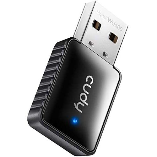 Cudy WU600 AC 600Mbps USB WiFi Adapter for PC, 5GHz / 2.4GHz WiFi Dongle, WiFi USB, USB Wireless Adapter for Desktop / Laptop - Mini Size, Auto Installation, Compatible with Windows XP/7/8/8.1/10