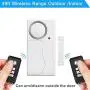 Wsdcam Wireless Door Alarm with Remote 2 Pack, Battery Included, 105 dB Loud Pool Door Alarm, Wireless Door Open Alarms Sensor for Kids Safety Home Security