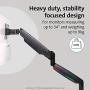Kensington SmartFit One-Touch Height Adjustable Single Monitor Arm - Black (K59600WW)