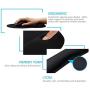 GIM Keyboard and Mouse Pad with Gel Wrist Rest Support, Memory Foam Set with Non Slip Rubber Base for Office, Gaming, Computer, Laptop and Mac