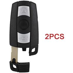 SCITOO Keyless Entry Remote Key Fob Replacement for 1 X 3 Button Uncut Car Key for BMW X5 2007-2013 for BMW X6 2008-2013 for BMW Z4 2009-2013 2pcs FCC K02018-D 315MHz