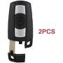 SCITOO Keyless Entry Remote Key Fob Replacement for 1 X 3 Button Uncut Car Key for BMW X5 2007-2013 for BMW X6 2008-2013 for BMW Z4 2009-2013 2pcs FCC K02018-D 315MHz