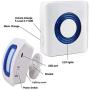 Wireless Caregiver Pager Motion Sensor Alert Room Bed Alarm and Fall Prevention for Home Elderly Kids with 1 Receiver and 1 Motion Detector