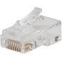 Klein Tools VDV826-703 Pass-Thru Modular Data Plug, RJ45 CAT6, Pass Through Connectors 50-Pack