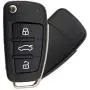  for Audi A2 A3 A4 A6 A6L A8 S5 Q7 TT Remote Flip Folding Car Key Shell HU66 Uncut Blank Blade 3 Buttons Auto Case