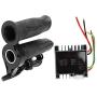 Bnineteenteam Motor Brushed Controller Box with Throttle Grip for Electric Bike Tricycle(48-60V 1500W)