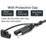 Motorcycle Solar SAE Quick Disconnect Extension Cable Adapter, Ring Terminal Harness with Black Fused 2-Pin Quick Disconnect Plug to Solar Panel, Power Supply, Motorcycle/Motorbike/Car (2pcs)