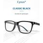 Cyxus Reading Glasses Blue Light Blocking Clear Lens Magnification Readers for Men Women