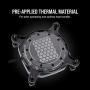 CORSAIR Hydro X Series,XC9 RGB CPU Water Block,16 Individually-addressable RGB LEDs,Software-Enabled,2066/sTR4