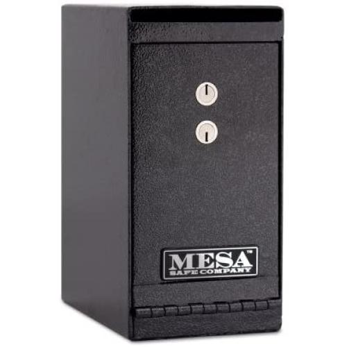 Mesa Safe Company Model MUC1K Undercounter Depository Safe with Dual Key Lock, Dark Gray