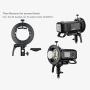 Godox S2 Speedlite S-Type Bracket Bowens Mount, for Godox V1 AD200Pro AD400Pro AD200 V860II TT685 TT600 TT350, Precise Tilt Control, Large Handle, Integrated Umbrella Mount with Pergear Diffusers
