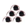 Fielect Electronic Buzzer Active Piezo Buzzer Electronic Buzzerphone Beep Tone Speaker Alarm DC 12V 90dB 5Pcs 4.3x3.3cm