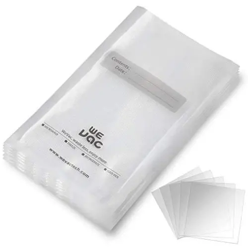 Wevac Vacuum Sealer Bags 100 Gallon 11x16 Inch for Food Saver, Seal a Meal, Weston. Commercial Grade, BPA Free, Heavy Duty, Great for vac storage, Meal Prep and Sous Vide Wevac Vacuum Sealer Bags 100 Gallon 11x16 Inch for Food Saver, Seal a Meal, Weston. Commercial Grade, BPA Free, Heavy Duty, Great for vac storage, Meal Prep and Sous Vide