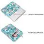 MOSISO Laptop Sleeve Compatible with MacBook Air 13 inch 2018-2021 A2337 M1 A2179 A1932,MacBook Pro A2338 M1 A2289 A2251 A2159 A1989 A1706 A1708,Polyester Vertical Flamingo Palm Leaves Bag with Pocket