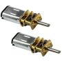 （2PCS）DC6V Micro Gear Motor DIY Toy Science Project Electric Reducer Mini Gear Reducer Motor 36mm Electric Reducer Mini Gear Reducer Motor 36mm (150RPM)