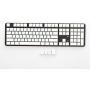 HK Gaming 108 Double Shot PBT Pudding Keycaps Keyset for Mechanical Gaming Keyboard MX Switches (White)
