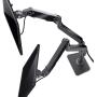 Bestand Premium Dual Monitor Stand - Dual Monitor Mount for LED LCD,Up to 17-27 Screen,Aluminum (Gray)