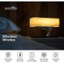 SATUOSI Bedside Lamp with Wireless Charger and Bluetooth Speaker, Stepless Dimming