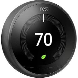 Nest Learning Thermostat - 3rd Generation - (2 Pack, Black)