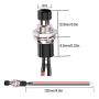 DaFuRui 10Pack Black 1A 250V AC 2 Pins SPST Normal Open Mini Momentary Push Button Switch with Pre-soldered Wires