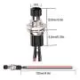 DaFuRui 10Pack Black 1A 250V AC 2 Pins SPST Normal Open Mini Momentary Push Button Switch with Pre-soldered Wires