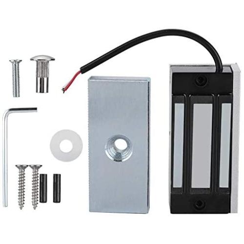 DC 12V Electromagnetic Locks Alluminum Electronic Magnetic Door Lock with 60kg Linear Pull for Access Control