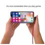 Lightning Cable 5 Pack(3/6/6/10/10FT) iPhone Cable Right Angle Nylon Braided Fast Charge Cord USB Compatible with iPhone 12 11Xs XR X 8 7 6 Plus (Black and Red)