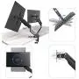 Suptek Dual Monitor Mount Stand-Height Adjustable Gas Spring Monitor Arm Desk Mount for 2 Computer Screens 17 to 27 inches - Each Arm Holds up to 13.2lbs(MD8SP) Suptek Dual Monitor Mount Stand-Height Adjustable Gas Spring Monitor Arm Desk Mount for 2 Computer Screens 17 to 27 inches - Each Arm Holds up to 13.2lbs(MD8SP)