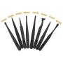 Amgiimor 16Pcs Precision Anti-Static Tweezers Kit, Plastic Tweezers Set for Craft, Electronics, DIY, Repair Tool