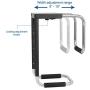 VIVO Heavy Duty Adjustable Under-Desk PC Mount Computer Case Holder Supports up to 66 lbs, MOUNT-PC04A