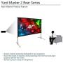 Elite Screens Yard Master 2, 90-inch Indoor Outdoor Portable Fast Folding Projector Screen with Stand 16:9, 8K 4K Ultra HD 3D Movie Theater Cinema 90” Foldable Rear Projection Screen, OMS90HR3