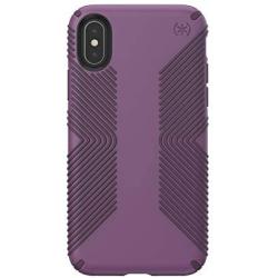 Speck Products Compatible Phone Case for Apple iPhone Xs/iPhone X, Presidio Grip Case, Cabbage Purple/Vintage Purple