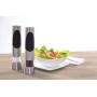 COLE & MASON Richmond Electric Salt and Pepper Grinder Set - Stainless Steel Electronic Mills Include Gift Box and Gourmet Precision Mechanisms
