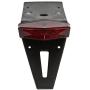 CICMOD Rear Fender Mount Red LED Tail Light Brake Lamp Turn Signals License Plate Light for Custom Off-Road Motorcycle Dirt Bike
