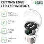 Sunco Lighting 6 Pack A15 LED Bulb, 8W=60W, 2700K Soft White, Dimmable, 800 LM, E26 Base, Refrigerator & Fan Light - UL, Energy Star