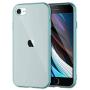 Shamos Transparent Shock Absorption TPU Rubber Gel Case (Blue) Compatible with iPhone SE 2020 (2nd Generation) iPhone 7 and iPhone 8