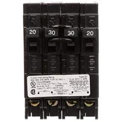 SIEMENS Q22030CT 30 Double Two 20-Amp Single Pole Circuit Breaker, As shown in the image