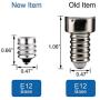 LED Ceiling Fan Light Bulbs,Comzler A15 LED Light Bulb, 60 Watt Equivalent E12 Candelabra Base Light Bulbs, Daylight 5000K, 600LM, CRI > 80, Non-dimmable, 8 Pack