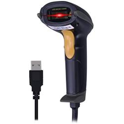 WoneNice USB Laser Barcode Scanner Wired Handheld Bar Code Scanner Reader Black