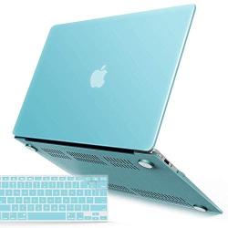 IBENZER Old Version (2010-2017 Release) MacBook Air 13 Inch Case (Models: A1466 / A1369), Plastic Hard Shell Case with Keyboard Cover for Apple Mac Air 13, Serenity Green, A13SRG+1