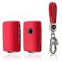 BOYUER Keyless Remote Control Smart Car Key Fob Cover Soft TPU Key Fob Case Key Chain For Mazda MAZDA3 2019 2020 CX-30 2019 2020 CX-5 2020 CX-8 2020 (RED)